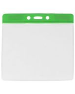Green large badge holder for events (100 Pcs)