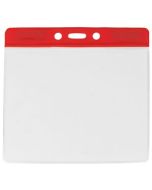 Red large badge holder for events (100 Pcs)