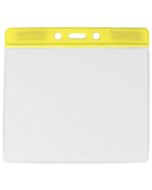 Yellow large badge holder for events (100 Pcs)