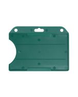 Green horizontal open badge holder ABS (100 Pcs)