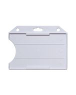White horizontal open badge holder in ABS (100 Pcs)