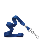 Flat blue royal wavy lanyard 16mm with hook