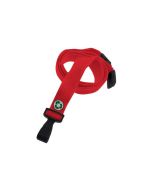 Flat blue navy wavy lanyard with hook (100 Pcs) 