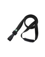 ECO lanyard in recycled PET 10mm Black (100 Pcs)