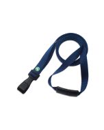 ECO lanyard in recycled PET 10mm Blue navy (100 Pcs)