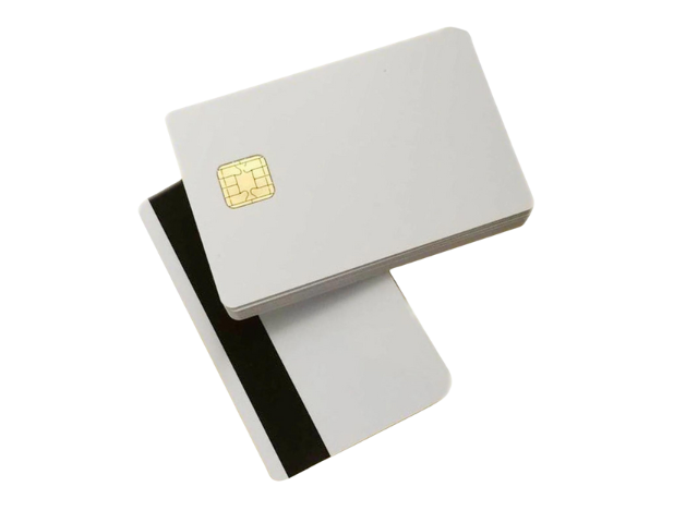 Smart card SLE4442 with magnetic stripe HiCo