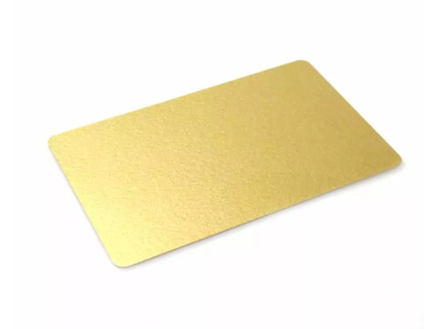 Zebra Card in Pvc GOLD metallic 0,76mm