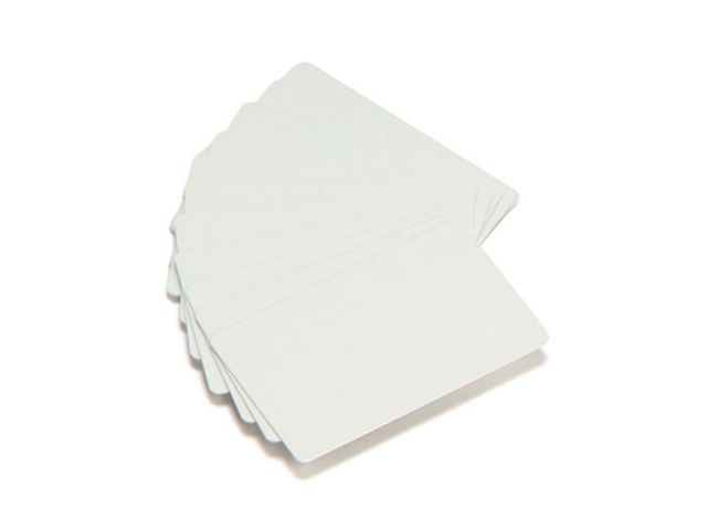Zebra White Card in PVC 0,25mm (10mil)