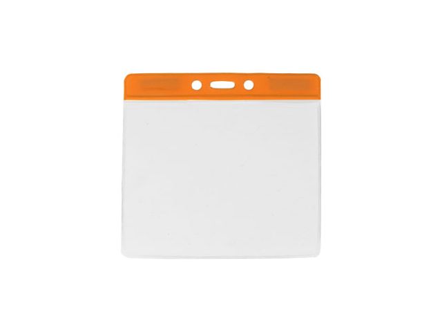 Orange large badge holder for events