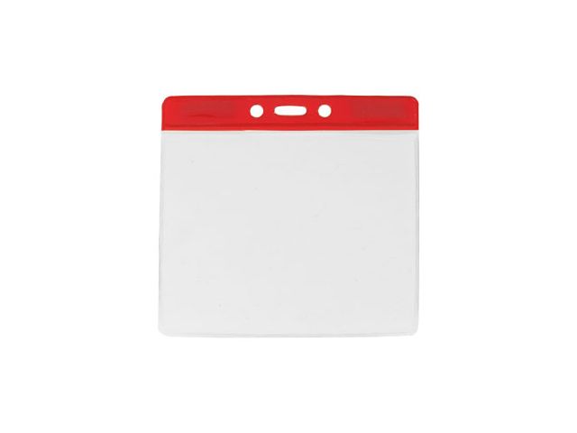 Red large badge holder for events