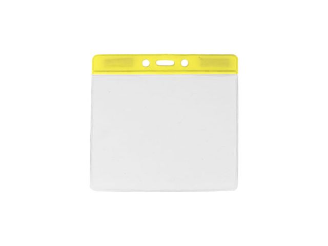 Yellow large badge holder for events