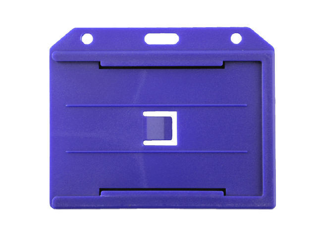 Blue multiple open vertical badge holder