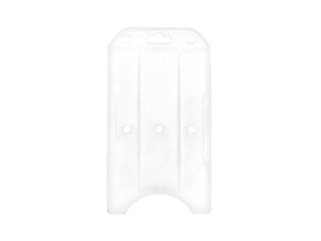 Transparent open vertical badge holder in ABS