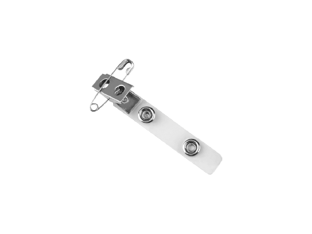 Metal Crocodile Clip with Pin and Vinyl Strap