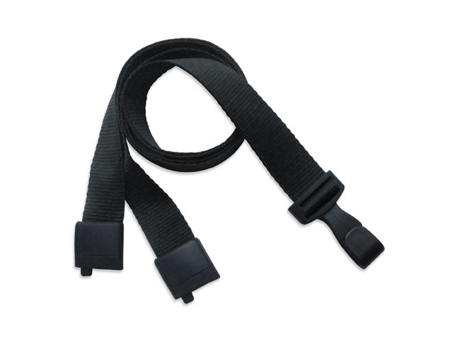 ECO lanyard in recycled PET 16mm Black