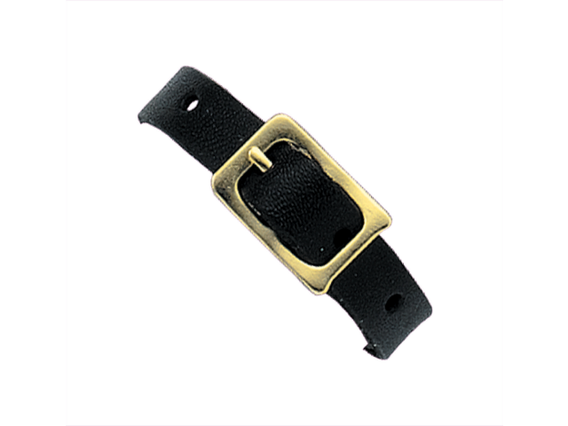 Genuine Leather Luggage Strap (178mm), Brass-plated