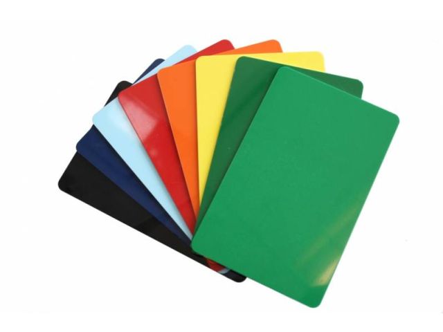 Coloured cards