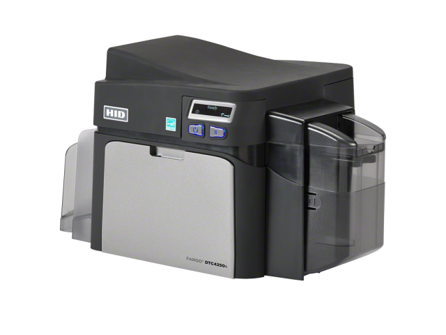 DTC4250e Card Printer Single Side - Input/Output Hoppers