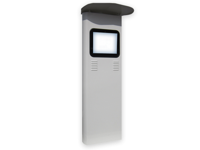 Outdoor Totem with 19" LCD touchscreen display