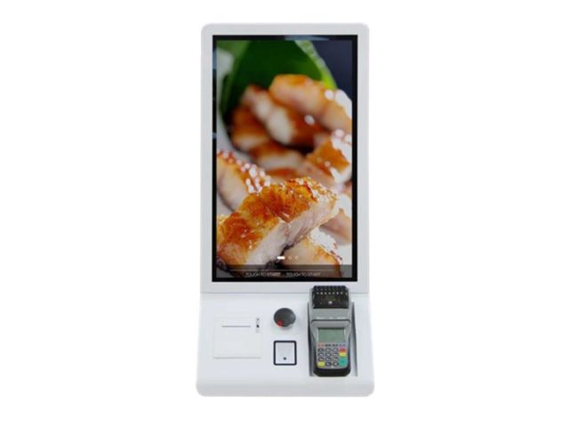 Compact multimedia totem with 24" capacitive touch display
