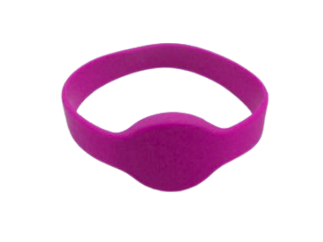 Silicon 74 mm wristband TK4100 125 KHz, PINK