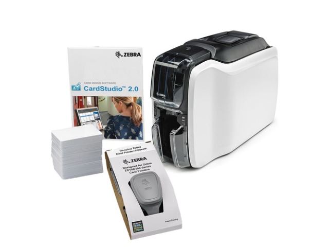 Zebra ZC300 single side card printer - Bundle