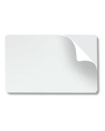 Zebra white PVC cards -10 mil ADHESIVE FOIL (100 Pcs)