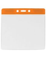 Orange large badge holder for events