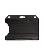 Black horizontal open badge holder in ABS (100 Pcs)