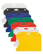 Open badge holder in semi-rigid ABS (100 Pcs)