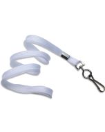 Flat blue navy lanyards 10mm - metal hook