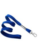 Flat blue royal lanyards 10mm - snap hook