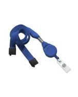 Flat blue royal lanyards 16mm with reel