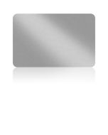 Zebra Card in Pvc SILVER metallic 0,76mm