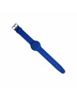 Adjustable silicon F08 wristband - BLUE