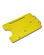 Yellow horizontal open badge holder in ABS