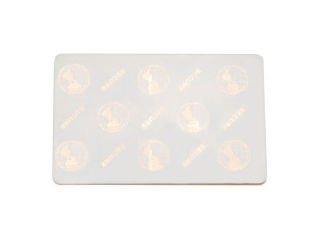 Zebra Card in Pvc 0,76mm with hologram "world globe" (100 Pcs)