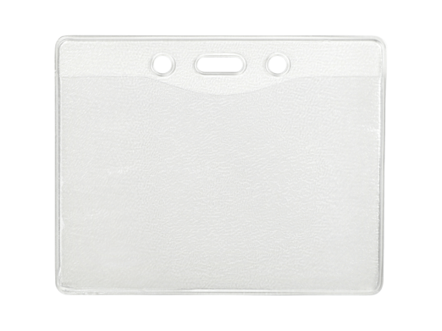 Horizontal Badgeholder in vinyl  (Insert: 67H X 98W mm) -  (100 Pcs)