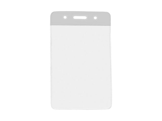 Vertical badge holder with white coloured top (100 Pcs)