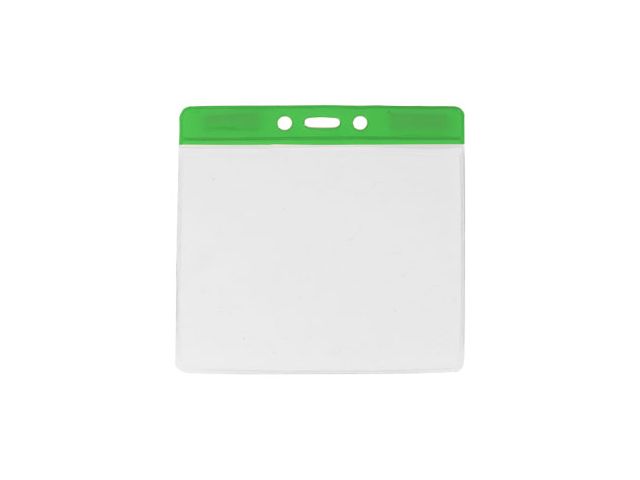 Green large badge holder for events (100 Pcs)