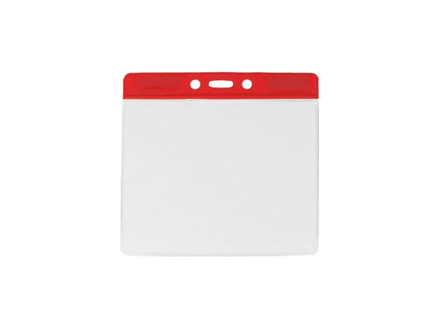 Red large badge holder for events (100 Pcs)