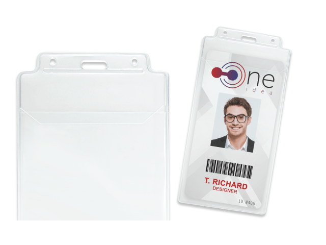 Vinyl Badge / Credential Holder (Insert: 190H X 95W) -  (100 Pcs)