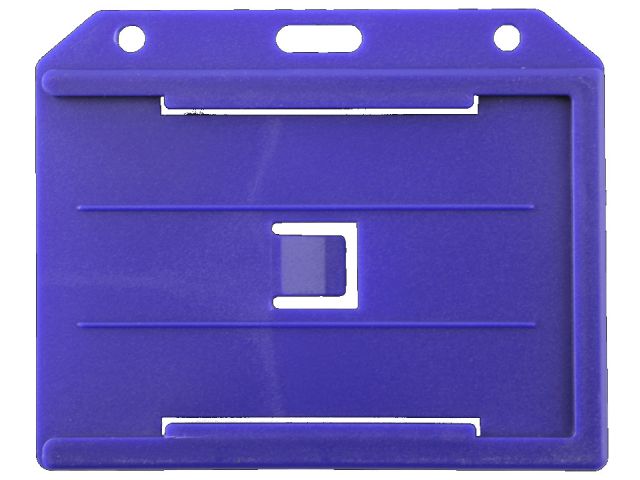 Blue multiple open vertical badge holder (100 Pcs)