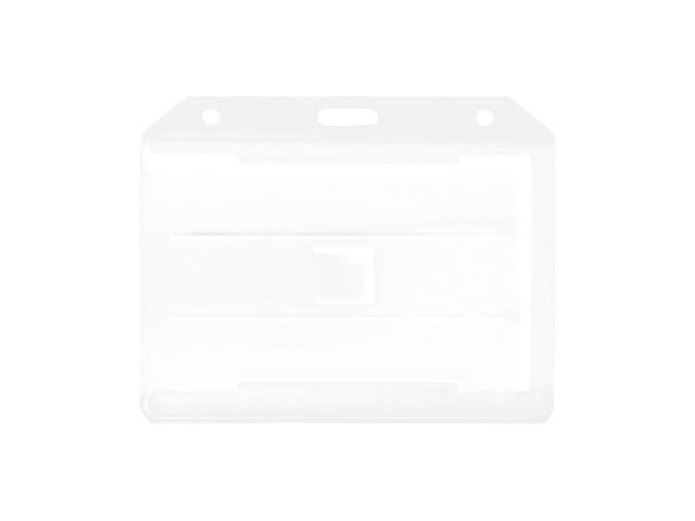 White multiple open vertical badge holder (100 Pcs)