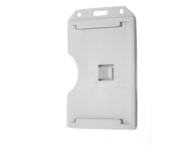 White multiple open horizontal badge holder (100 Pcs)