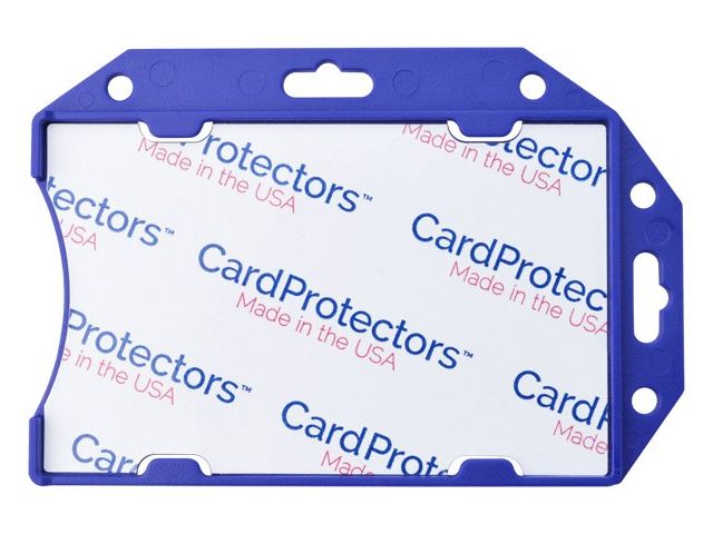 Badge holder in ABS - blue (100 Pcs)
