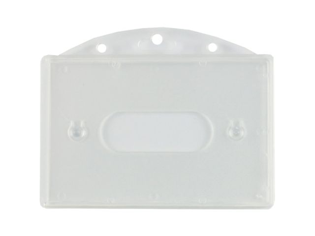 Semi-rigid ABS badge holder - horizontal (100 Pcs)