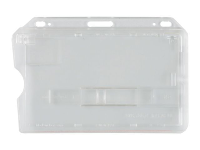 Transparent horizontal badge holder - slider (100 Pcs)