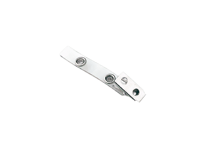 Metal Crocodile Clip with Vinyl Strap and Metal Snap