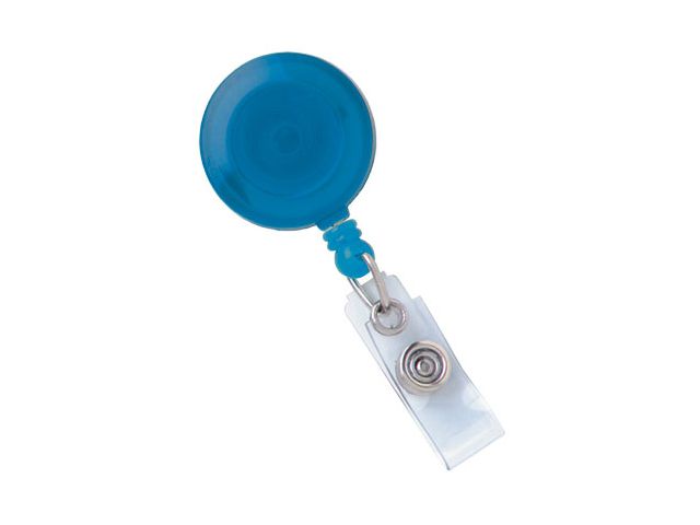 Translucent blue badge reel (100 Pcs)